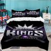 Kings Basketball Team Logo 3pcs Bedding Set,Including 1pc Duvet Cover And 2pcs Pillowcases Perfect Gift for Christmas,Ideal for Bedroom, Dormitory