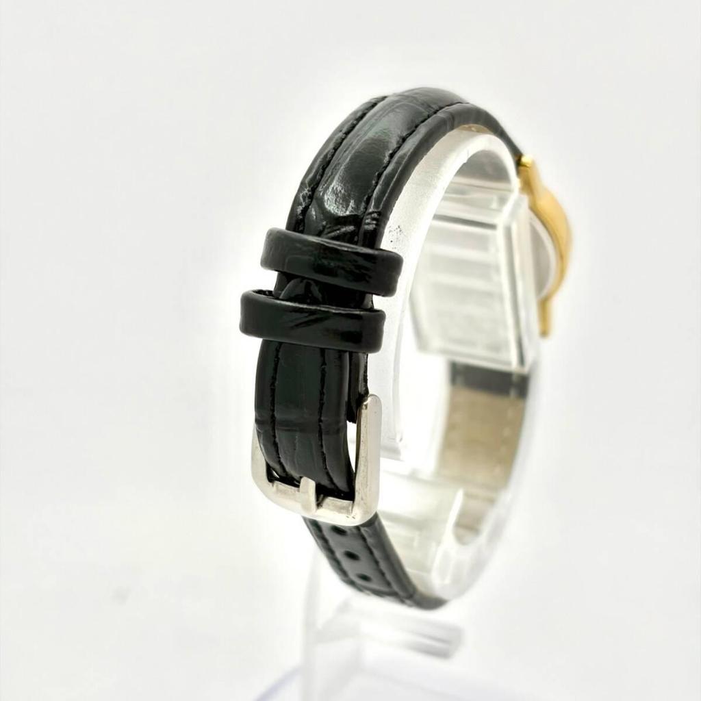 Used [New battery] CITIZEN Fill Gold Women's Watch Oval 1032-K001897 2D0695 New Belt