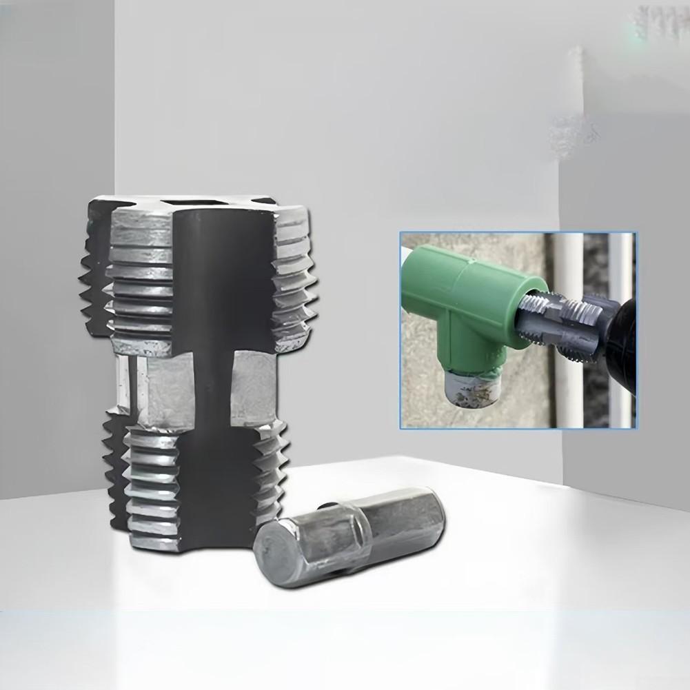 Vrtačka na kovové vodovodní potrubí s dvojitými hlavicemi pro trubky o průměru 12 a 34 palců