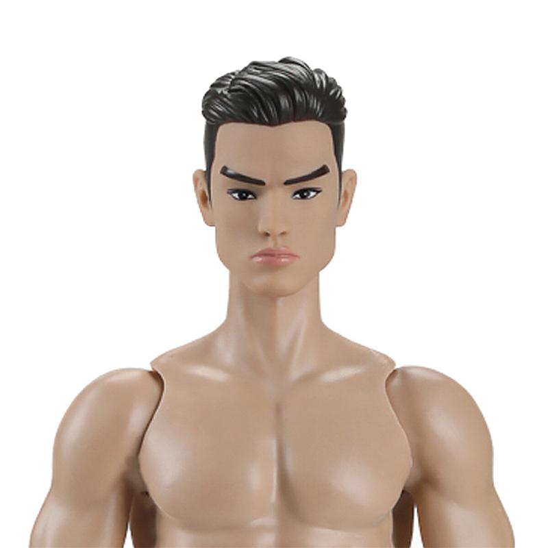 1/6 Männliche Puppe Kopf 35cm Höhe Mann Puppe Zubehör Weiß/Normal/Gebräunt Haut Diy Anziehspielzeug Zubehör