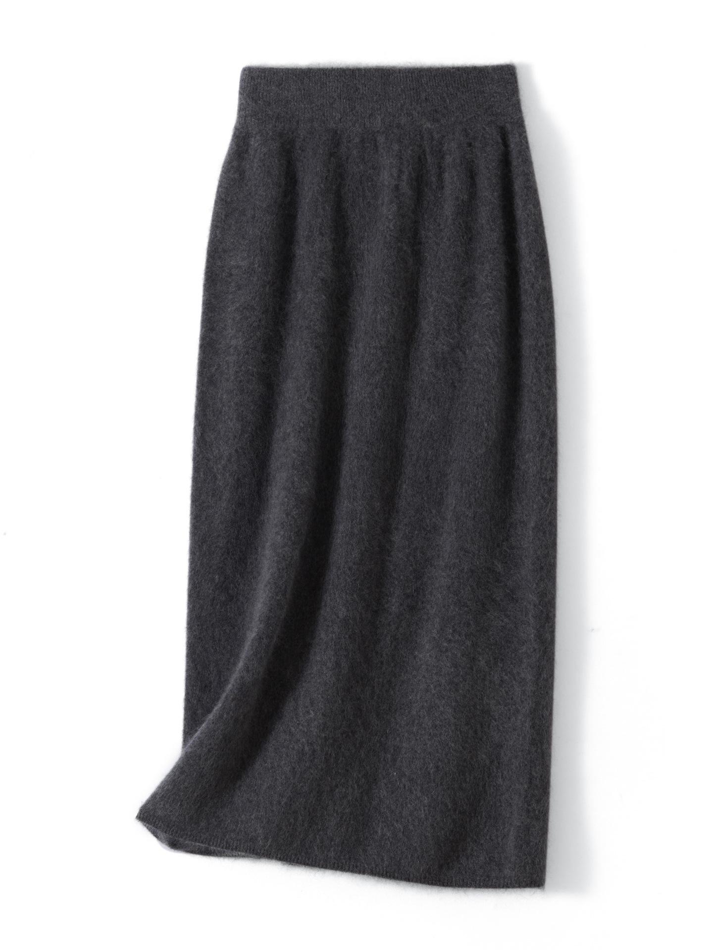 

Женская шерстяная юбка-карандаш до колена с флоком - Осенне-зимняя коллекция One Size