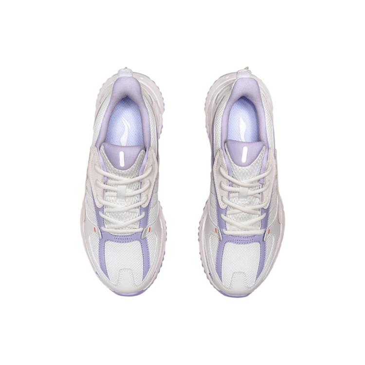 New LiNing Anti Slip Wear Resistant Low Top Casual Running Shoes Women's Bad Little Purple ARLQ002-3