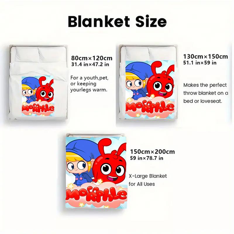 Mila and Morpher 2D Flat Pattern Flannel Blanket High quality All Seasons Warmth and Comfort Perfect for Christmas Gifts.MMT0918434