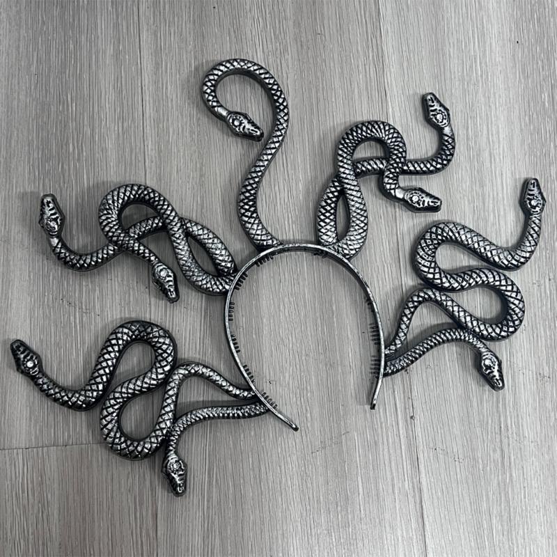 Serpente Testa di Medusa Copricapo Fascia per Capelli Costume da Festa Gotico Cerchietto per Capelli Accessori per Capelli