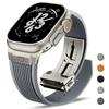 Men Rubber Strap for Apple Watch Ultra 3 49mm Series 11 10 46mm Sports Soft Band for Iwatch 9 8 7 6 5 4 SE 3 44mm 45mm Bracelet
