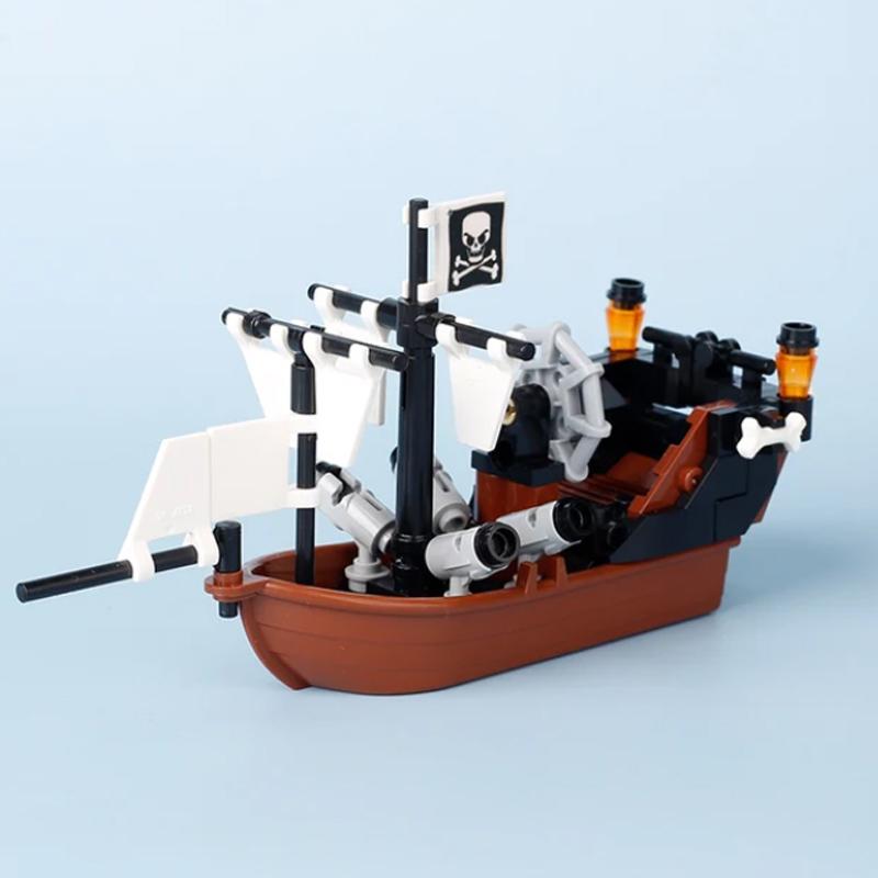 Medieval MOC Scene Building Block Gallow Pirate Ship Cage Elf Treehouse Wizard Kitchen Furniture Pool Notice Board Toy Gift K026