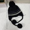 Winter Warm Hat  For Women Cap Outdoor Fair Isle Thickened Cap Protect Ears Warm Wool Couple Cap Cold Hat