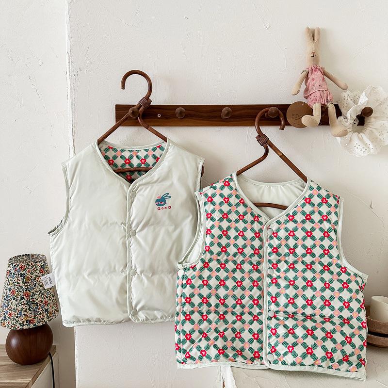 

Детский жилет на термоподкладке, зимняя детская одежда, защита от холода, хлопковый наполнитель, без рукавов, одежда для младенцев и малышей, унисекс, верхняя одежда 90cm