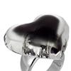 Adorable Finger Rings Party Accessories Heart Shape Adjustable Weddings Rings Alloy Texture for Fashion Casual Looks