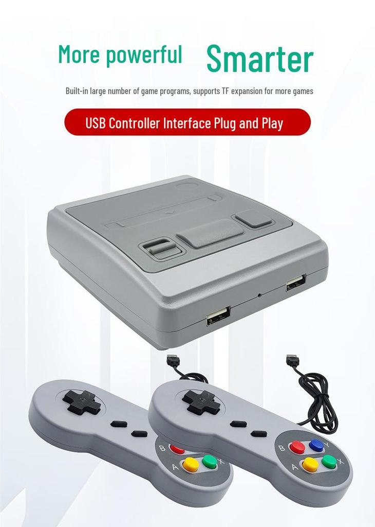 Classic Retro HD TV Game Console with Dual Wireless/Wired Controllers - King of Fighters Edition