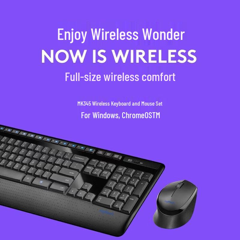 Logitech MK345 Wireless Keyboard and Mouse Combo