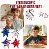 Cardboard Star Shaped Tabletop Decoration with White Star Print for Party Home Office Display Events Crafts DIY Projects