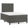 VidaXL Slat Bed Base with Mattress and LED, Upholstered Bed, Double Bed, Adult Bedroom Interior Bed, 3270300