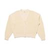 Levis Solid Color V-Neck Button Drop Shoulder Long Sleeve Knit Sweater Women Sweater Beige A7104-0002