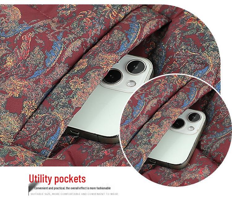 Women's Lightweight Warm Padded Jacket - Ideal for Middle-Aged and Elderly - Close-Fitting Inner Lining for Mothers and Grandmas