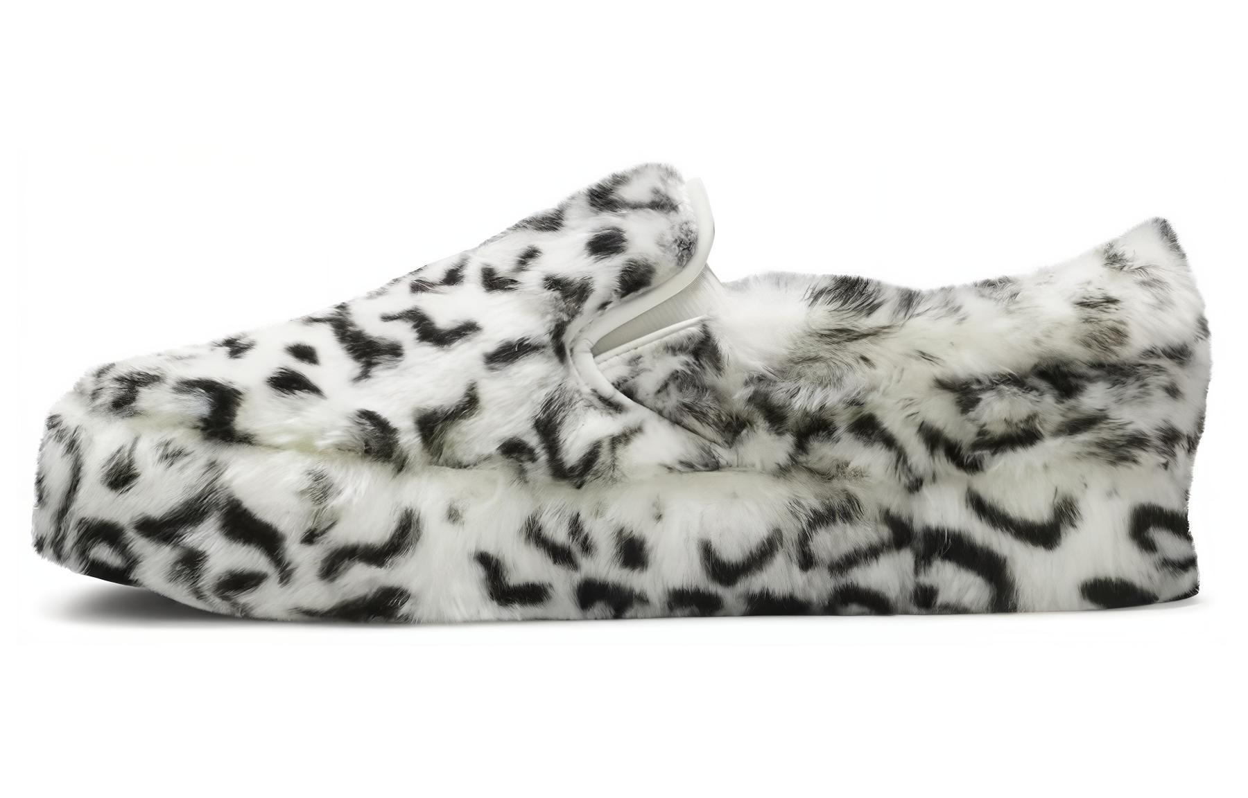 Слипоны Sandy Liang x Слипоны Женские Классические Vans Платформа Fuxxy Leopard VN0A3JEZWVZ 37