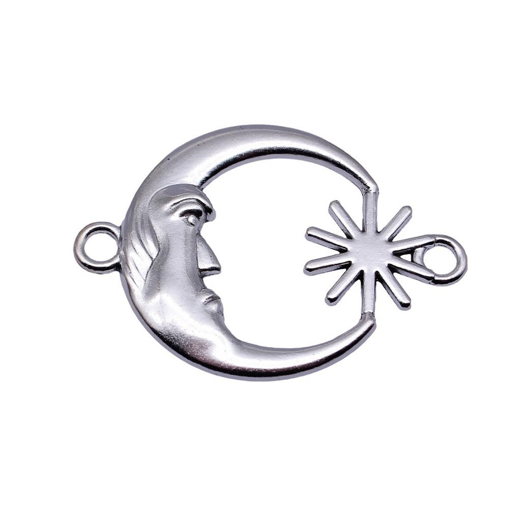 Double Star Connectors Moon For Celestial Themed Bulk Jewelry Findings