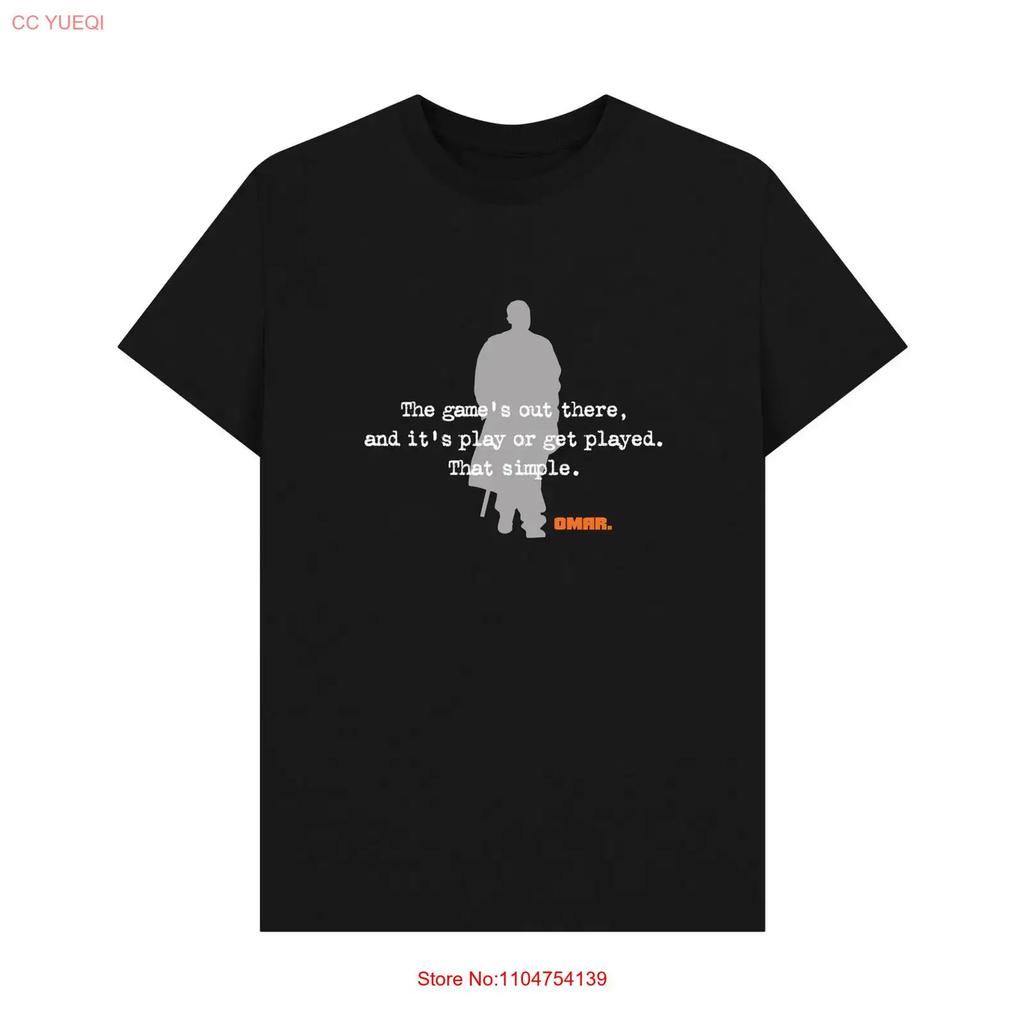 PREMIUM OFFICIAL The Wire Game Black T Shirt vintage Washed Stylish designer clothes Soft graphic fashion homme Slightly