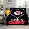 Kansas City Chiefs Pattern Portable Blanket/Soft Blanket Bedding Blanket Suitable for Travel Camping Living Rooms Offices Sofas Fan Gifts