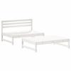 VidaXL Salon de Jardin avec Coussins 2 pcs, Canapé avec Dossier, Ensemble de Meubles avec Table Basse Patio Terrasse, Blanc 3186103