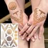 Nuevas Pegatinas Temporales de Tatuaje con Estampado en Caliente de Henna Transfronterizas para Mano, Pie y Brazo
