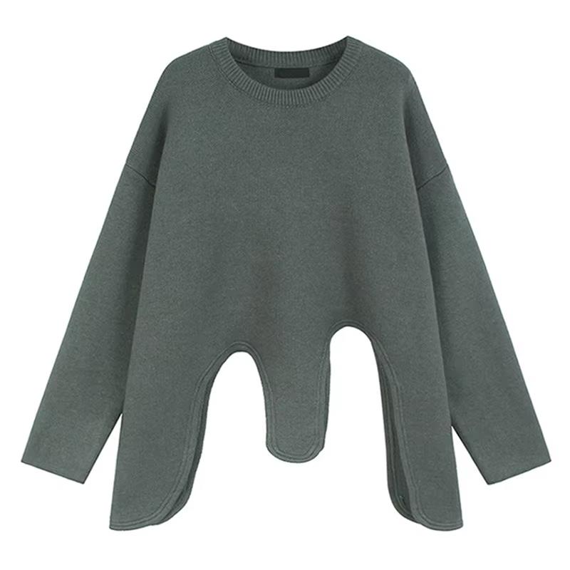 Xitao Asymmetrisk O-hals Pullover GMM1314