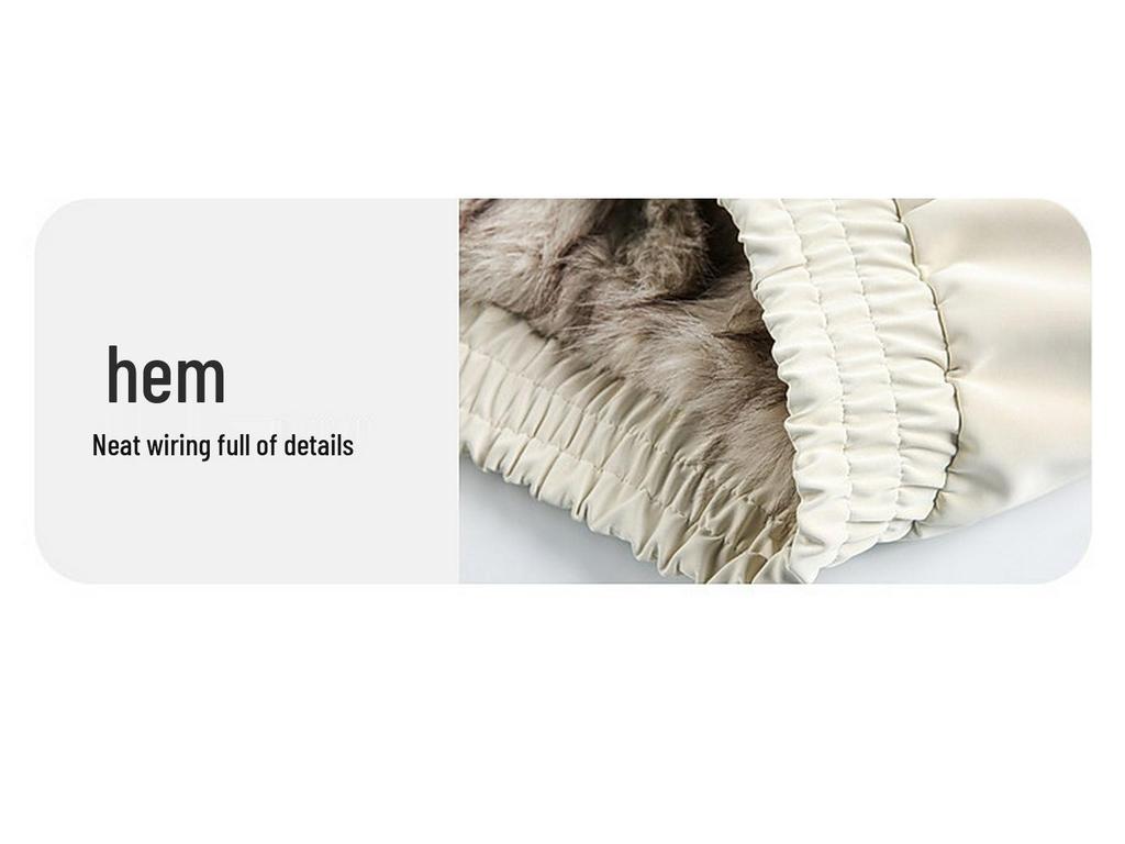 Harrington Men's Winter Velvet-Lined Eagle Cotton Jacket with Stand-Up Collar and Lux Leather Accents