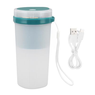 300ml Cană Electrică de Stors Fructe cu Încărcare USB, Blocare de Siguranță, Blender cu Cuțit cu 6 Lame și Albastru Impermeabil