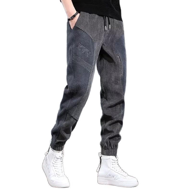 Herfst Winter Nieuwe Collectie Losse Casual Harem Broek met Manchetten Trendy Straatmode High-End Gevoel Veelzijdige Herenbroek