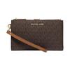 Jet Set Travel Canvas With Leather Wallet Women's Brown 35F8GTVW0B-BROWN