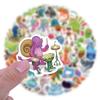 60 Cartoon Monster Musician Graffiti Stickers for Kids - DIY Decoration for Suitcases & Guitars