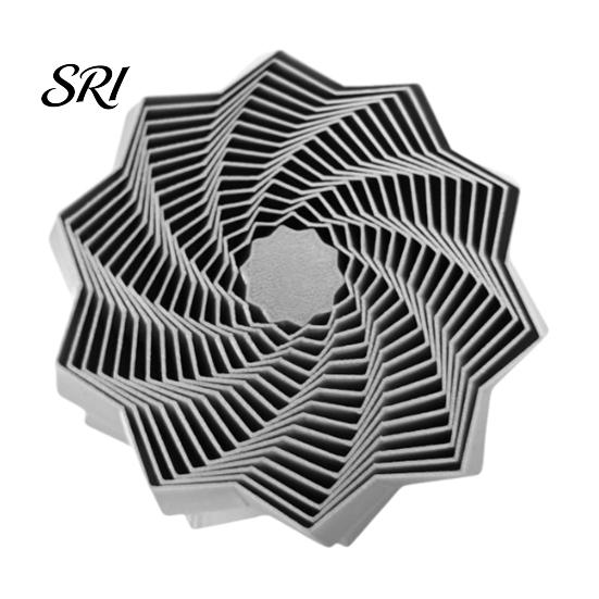 Spiral Visual Illusion Toy 3D Printed Fractal Fidget Star Stress Anxiety Relief Expanded Sensory Whirling Expandable Decompression Desk Accessory