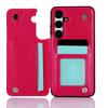 Portfel z podwójnym guzikiem, slotem na karty, podstawką, klapką, skórzane etui do Samsung Galaxy A16 A35 A55 A15 A54 A14 A13 A73 A53 A33 A32 A12 A52