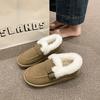 Lazy Shoes Women's Winter 2025 New Casual Versatile Flat Bottom Non-slip Velvet Thickened Warm High-top Cotton Shoes Women