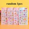 4Pcs Hot Cartoon Anime Decor Stickers - 3D Relief Hollow Waterproof Decals For Kids Laptop & Anime Fans Gift Presents