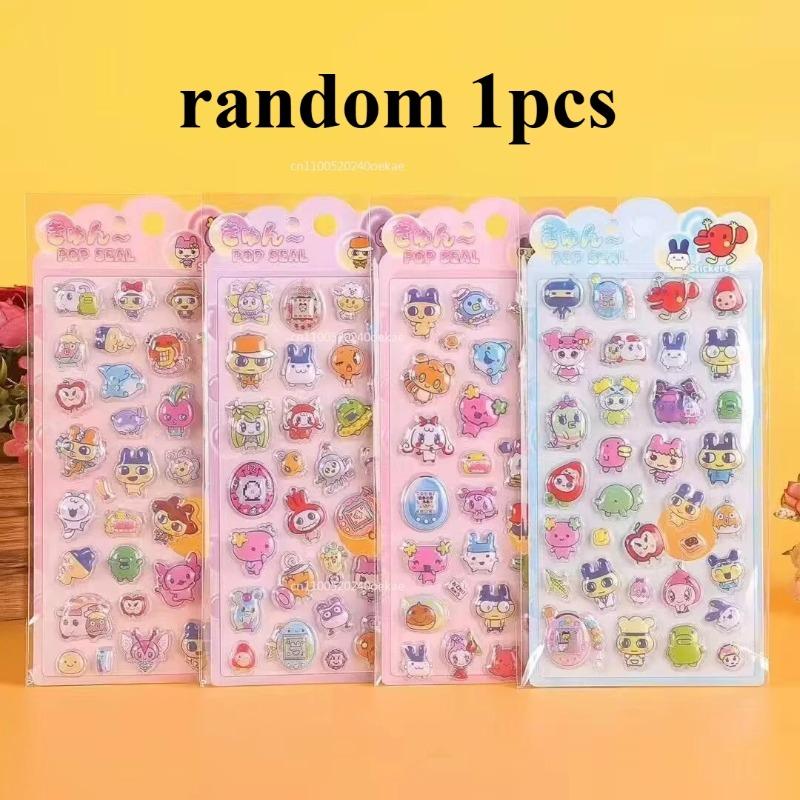 4Pcs Hot Cartoon Anime Decor Stickers - 3D Relief Hollow Waterproof Decals For Kids Laptop & Anime Fans Gift Presents