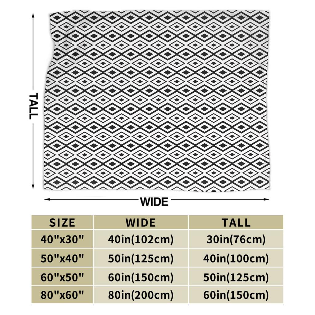 Black and White Retro Blankets Quality Super Soft Bedding Throws Autumn Girls Boys Couch Bed Comfortable Bedspread