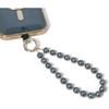 Beaded Phone Wrist Strap Phone Lanyard Hand Strap Detachable Phone Wrist Lanyard (Charcoal Grey)