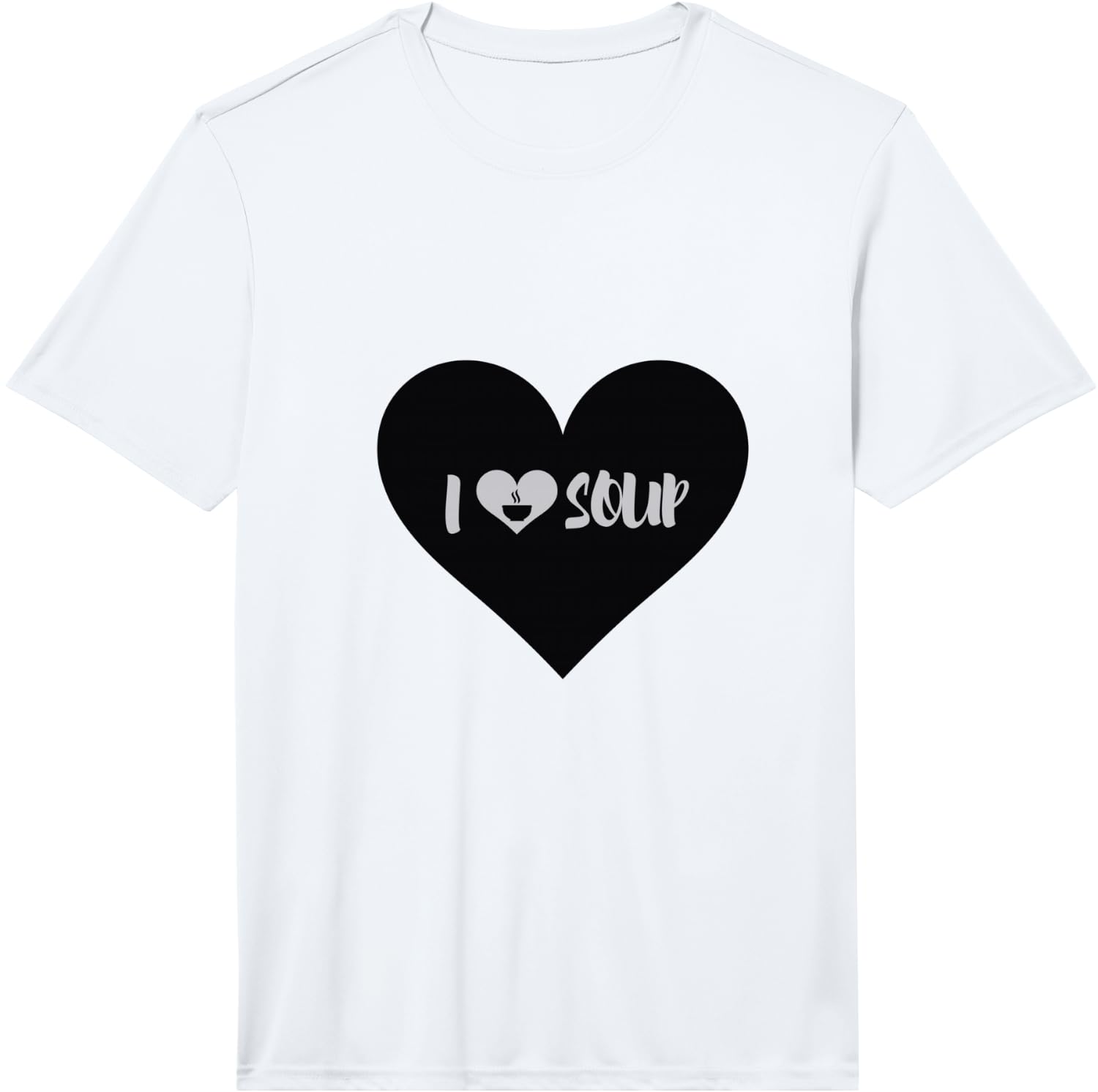 I Love Soup Gift Heart Shape Design Performance Unisex T-Shirt XXXL