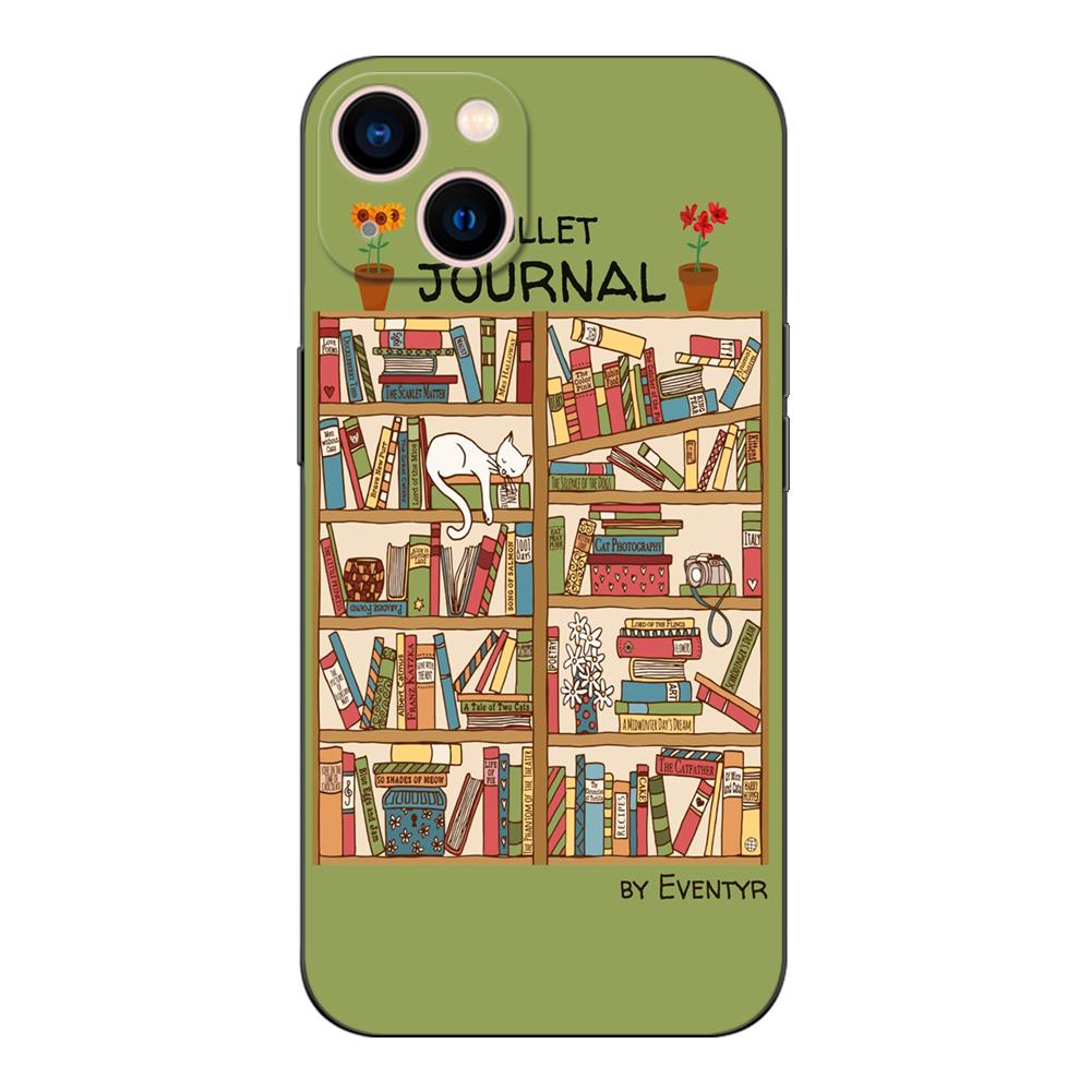 Black Tpu Case For Samsung Galaxy S6 S7 S8 S9 Plus Back Cover Books