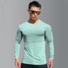 Long Sleeves Quick Dry T-shirt Men Gym Fitness Tees Tops Male Summer Bodybuilding Training Clothing