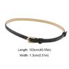 Women's Pin Buckle Thin Belt Fashion Trendy Waistband Dresses Decoration PU Leather Belt