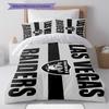 Raiders Pattern Bedding Home Decoration Birthday Gift ( 1 duvet cover + 2 pillowcase, without core),fan merchandise.