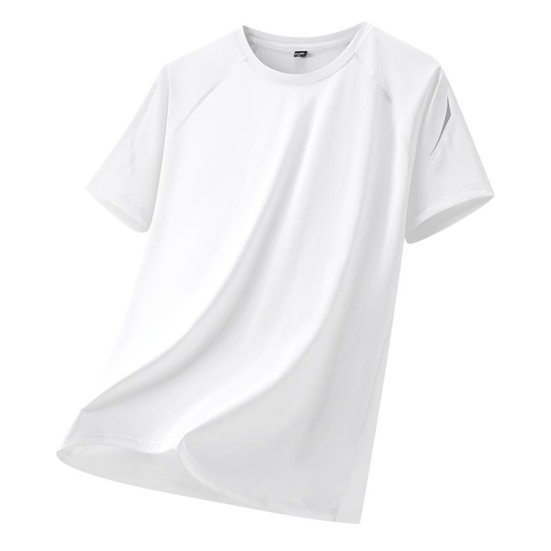 T-shirt Men's Ice Silk Short-sleeved Men's T-shirt Men's Sports Short-sleeved Quick-drying Fitness Short-sleeved T-shirt