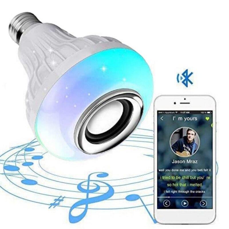 Buy E27 RGB White Bluetooth Speaker LED 