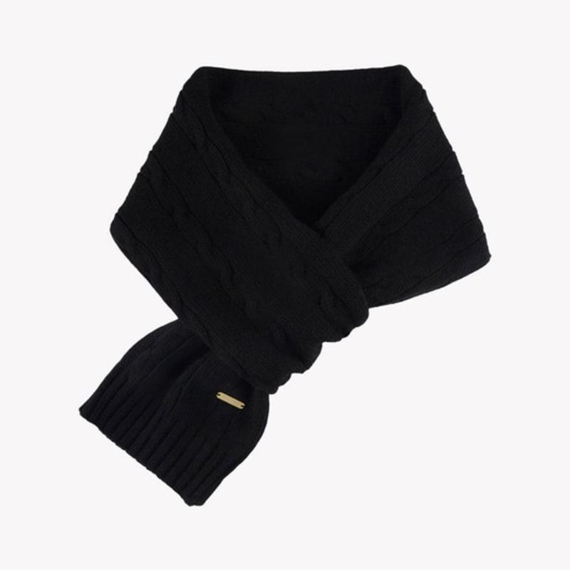 Saint Luxure Cable Loop Muffler Black