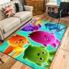 Rainbow cartoon design Rug Floor Mat for Living Room or Bedroom Soft and Comfortable Carpet a Gift for Birthday and Holiday.