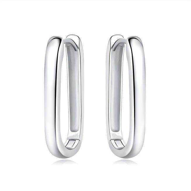 Minimalist Woven Curve Large Hoop Earrings Niche High End Elegant Circle Earrings For Women Fashion Jewelry