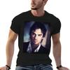 Ian Somerhalder T-Shirt Basic Short Sleeve Cotton Blend T-Shirt