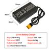 25.2V 10A 12A 28A Charger Smart Aluminum Case for 6S 22.2V Outdoor Li-ion Battery,Battery Pack Charger Built-in cooling fan